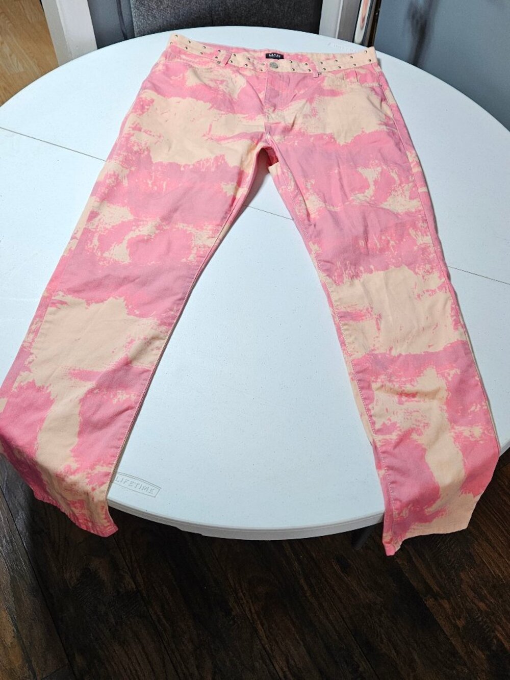 BooHooMan Pink Cama pants jeans Mens  38 33